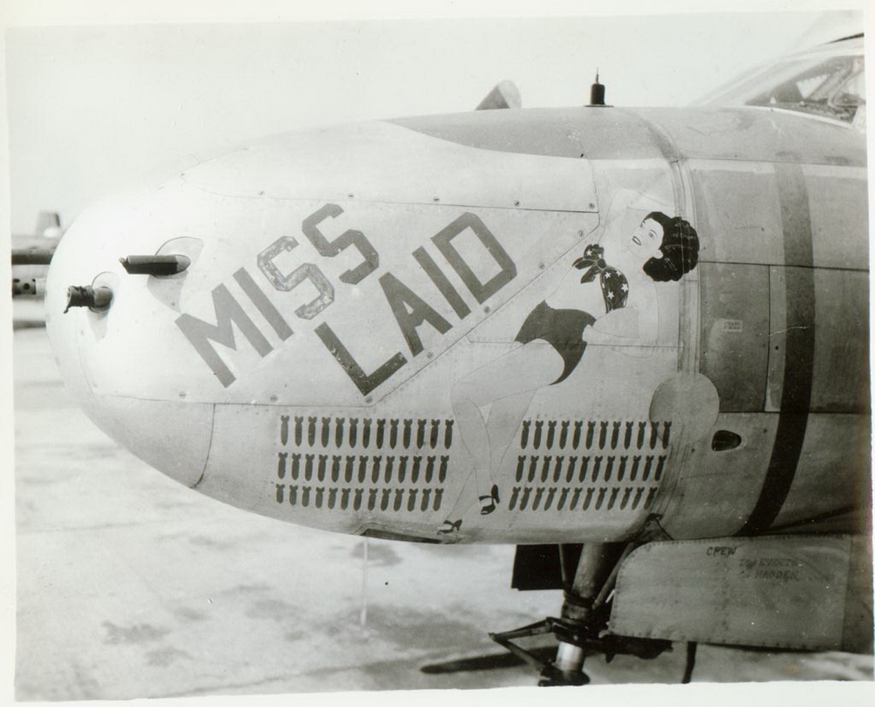 miss laid nose art